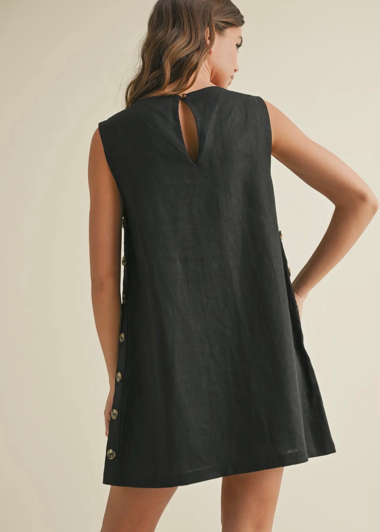 GRACIE LINEN MINI DRESS