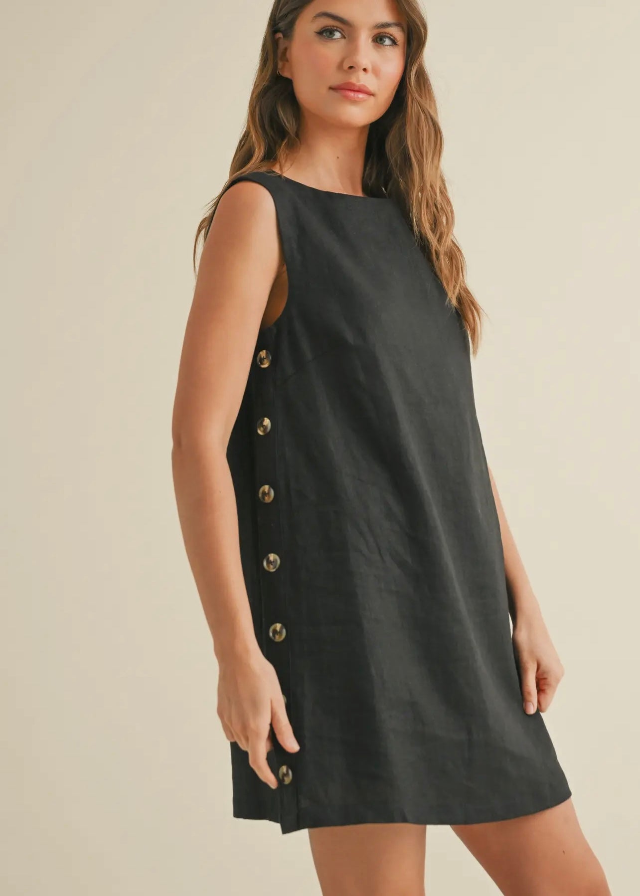 GRACIE LINEN MINI DRESS