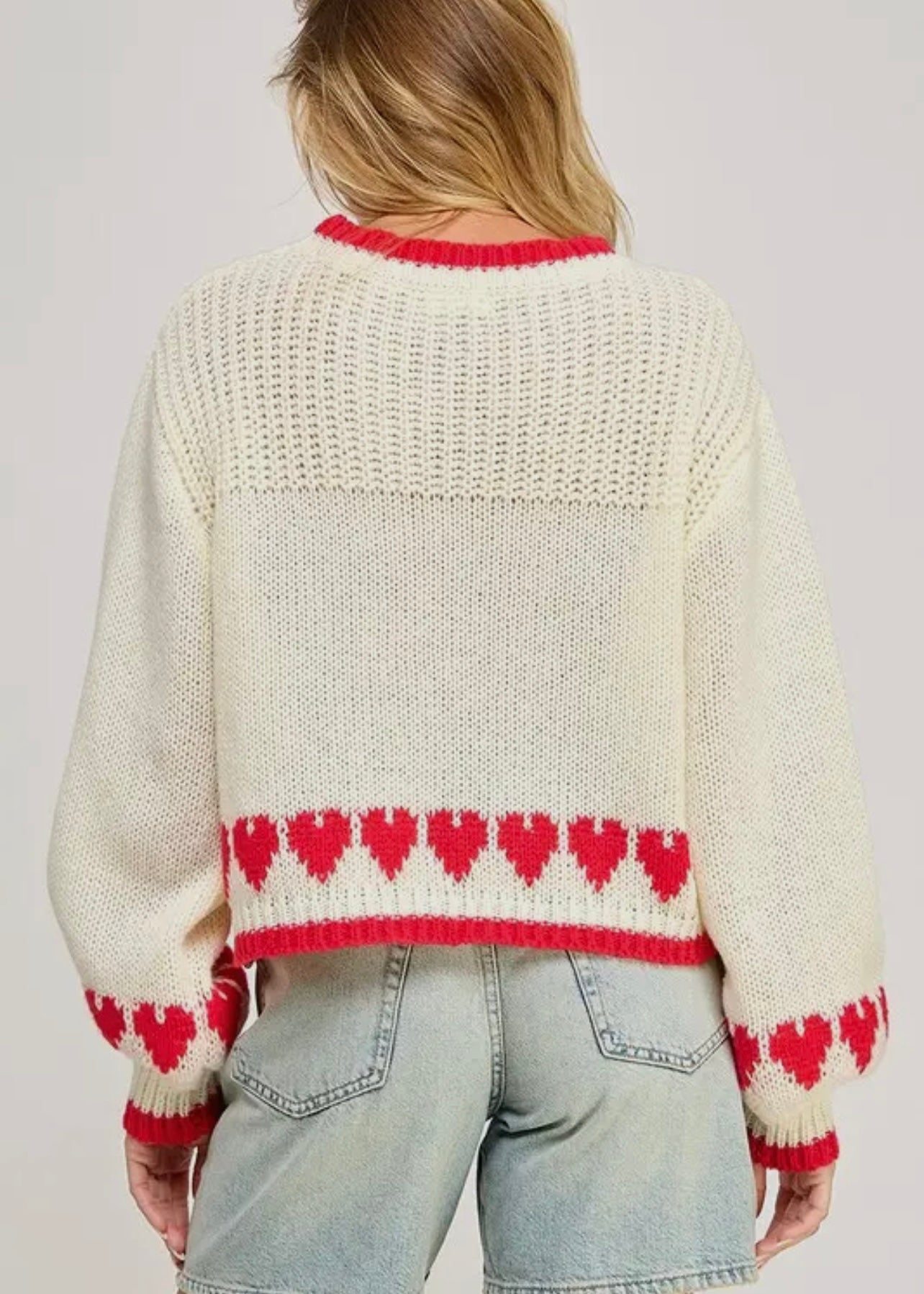 SWEETHEART KNIT SWEATER
