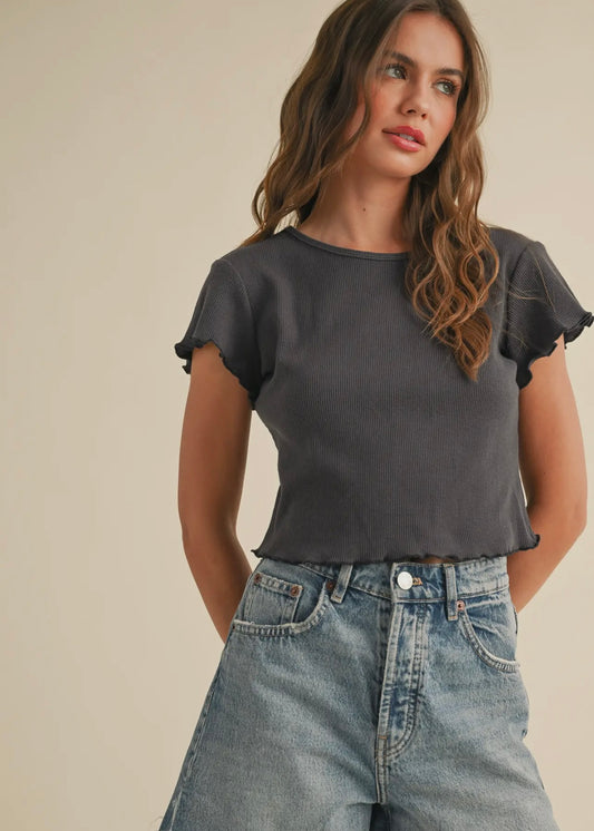 LUCI CROPPED TEE