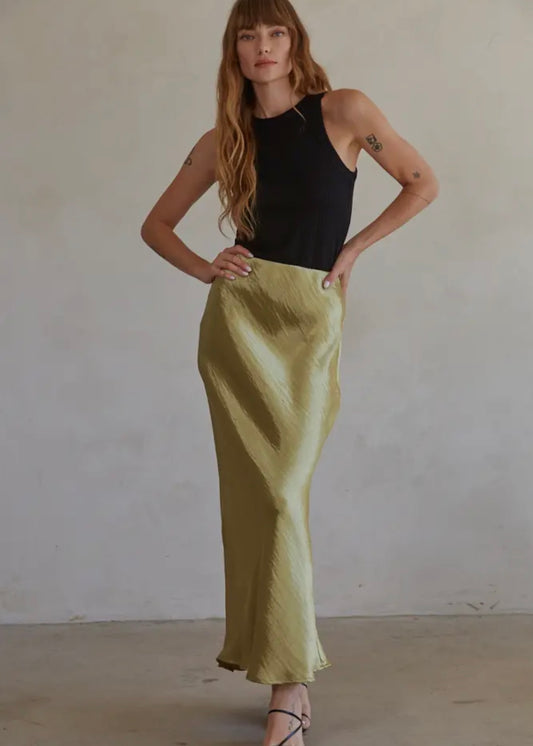 PALOMA SATIN SKIRT