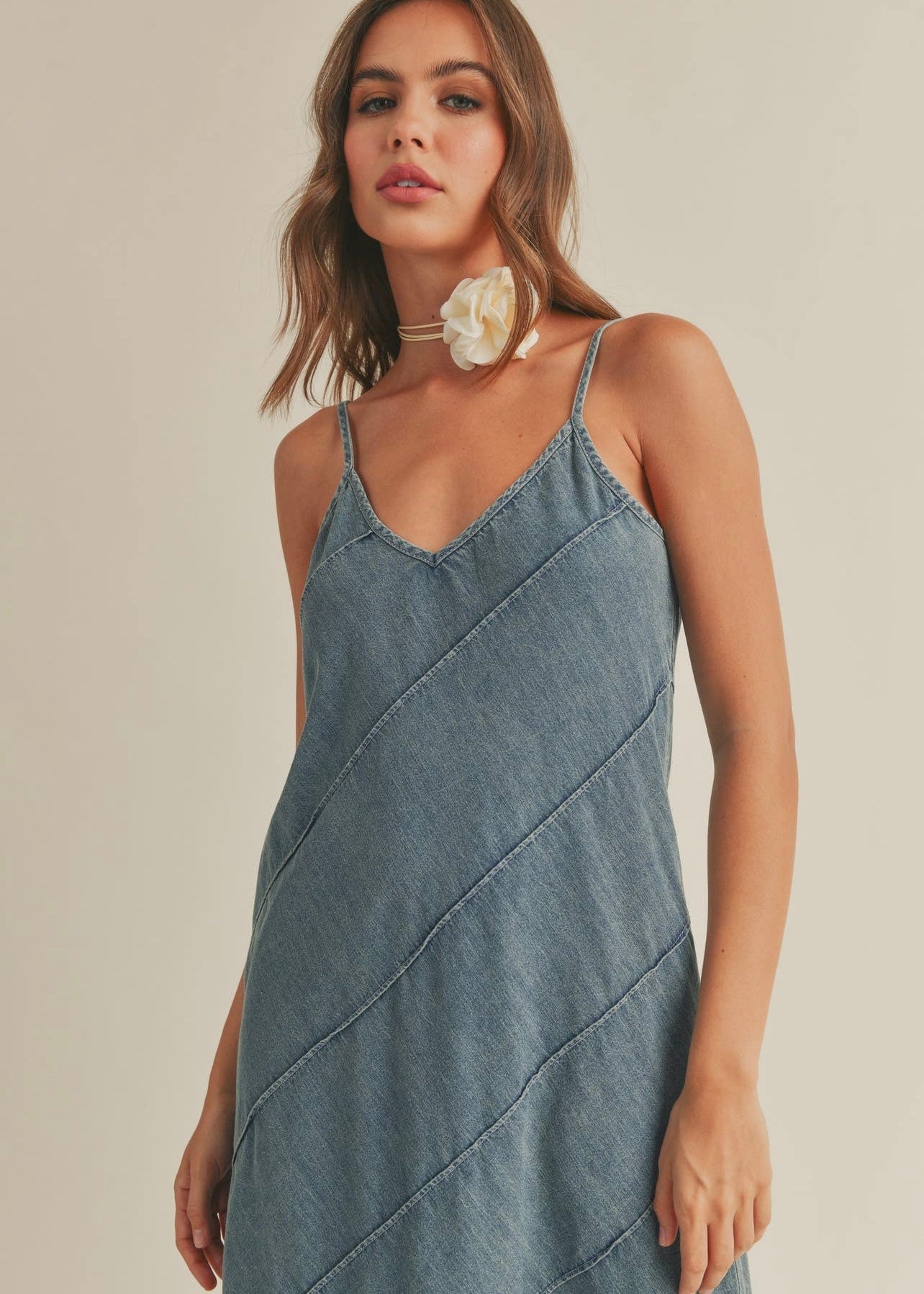 DAISY DENIM MAXI DRESS