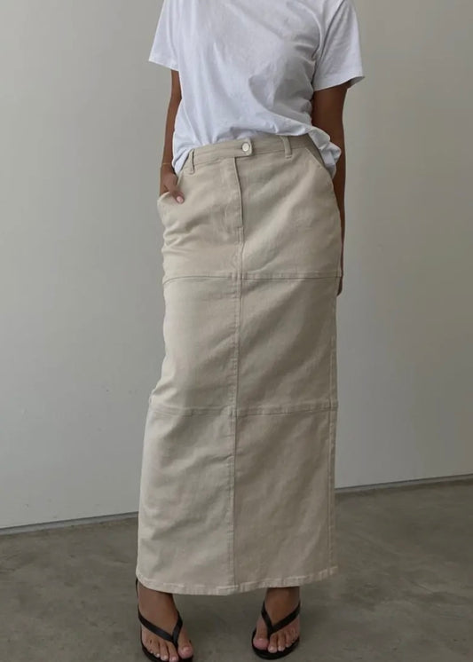 POPPY DENIM MAXI SKIRT