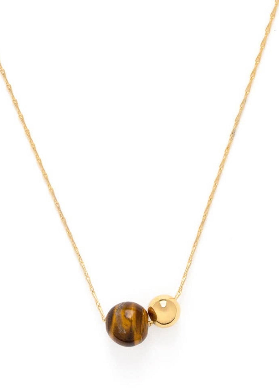 TIGER EYE ORBIT NECKLACE